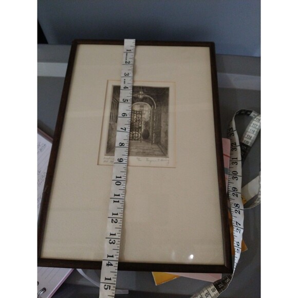 Eugene E Loving - 1907-71 Wishing Gate - Old New Orleans French Quarter Vintage - Picture 11 of 11